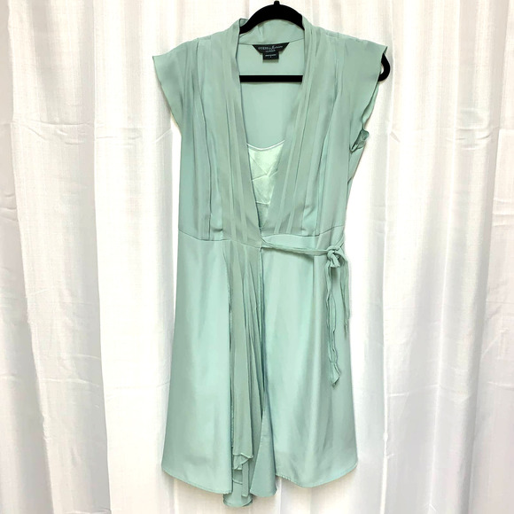 Guess by Marciano Dresses & Skirts - Guess by Marciano Mint Green Satin Wrap Dress 2 Piece Nightgown Style